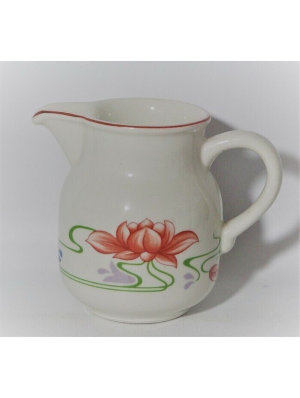 VILLEROY & BOCH Florida Creamer*Lotus Flowers*Vintage Luxembourg*Retired*8 oz